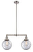 Innovations - 209-SN-G202-8 - Two Light Island Pendant - Franklin Restoration - Brushed Satin Nickel