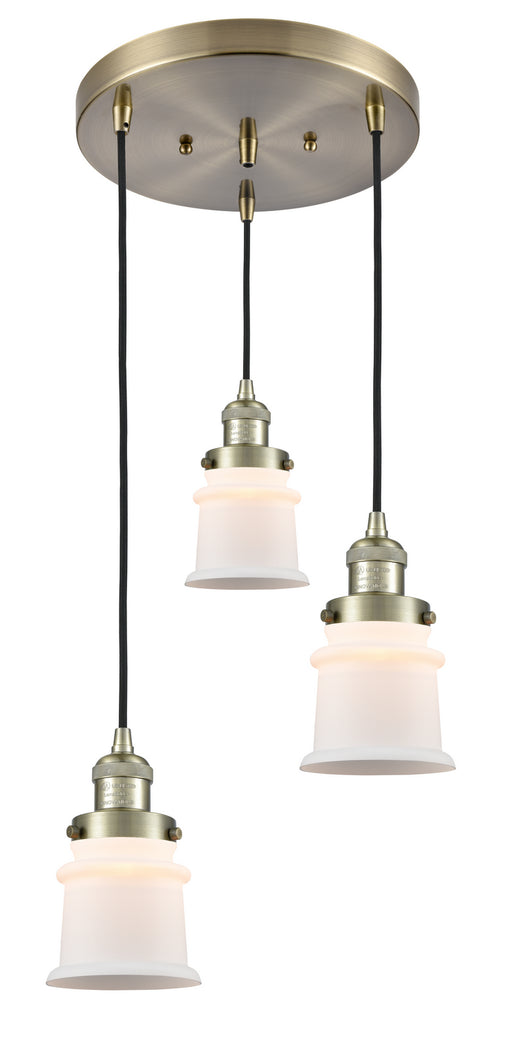 Innovations - 211/3-AB-G181S - Three Light Pendant - Franklin Restoration - Antique Brass