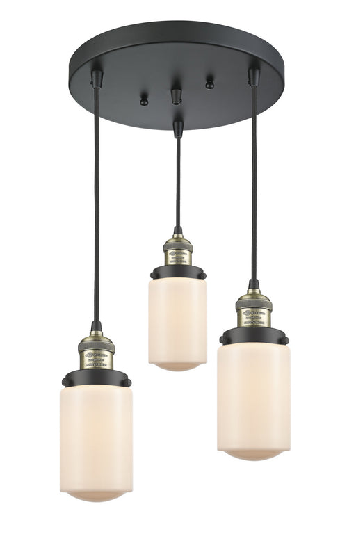 Innovations - 211/3-BAB-G311 - Three Light Pendant - Franklin Restoration - Black Antique Brass