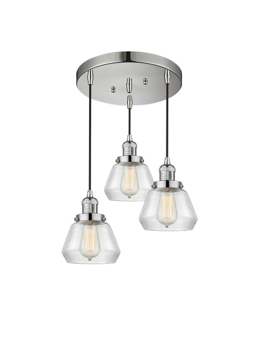 Innovations - 211/3-PN-G172 - Three Light Pendant - Franklin Restoration - Polished Nickel