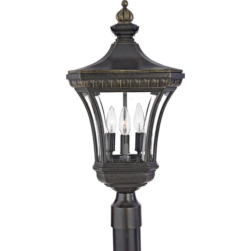 Quoizel - DE9256IB - Three Light Outdoor Post Lantern - Devon - Imperial Bronze