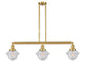 Innovations - 213-SG-G534 - Three Light Island Pendant - Franklin Restoration - Satin Gold