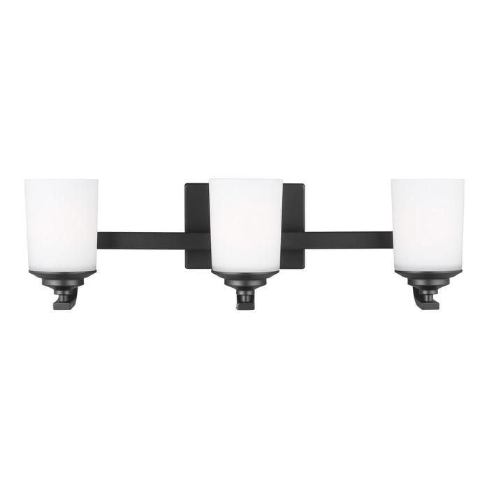 Generation Lighting - 4430703-112 - Three Light Wall / Bath - Kemal - Midnight Black
