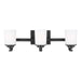 Generation Lighting - 4430703-112 - Three Light Wall / Bath - Kemal - Midnight Black