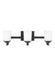 Generation Lighting - 4430703EN3-112 - Three Light Wall / Bath - Kemal - Midnight Black