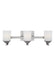 Generation Lighting - 4430703EN3-962 - Three Light Wall / Bath - Kemal - Brushed Nickel