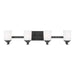 Generation Lighting - 4430704-112 - Four Light Wall / Bath - Kemal - Midnight Black