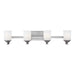 Generation Lighting - 4430704-962 - Four Light Wall / Bath - Kemal - Brushed Nickel
