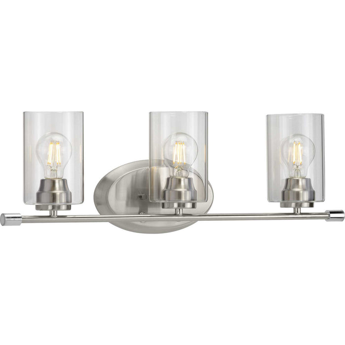 Progress Lighting - P300278-009 - Three Light Bath - Riley - Brushed Nickel