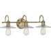 Progress Lighting - P300288-163 - Three Light Bath - Fayette - Vintage Brass