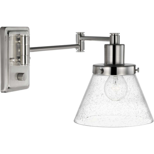 Progress Lighting - P710084-009 - One Light Swing Arm Wall Lamp - Hinton - Brushed Nickel