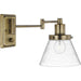 Progress Lighting - P710084-163 - One Light Swing Arm Wall Lamp - Hinton - Vintage Brass