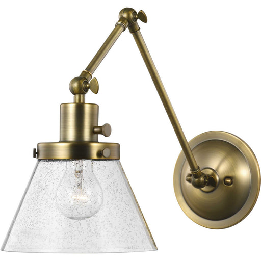 Progress Lighting - P710094-163 - One Light Swing Arm Wall Lamp - Hinton - Vintage Brass