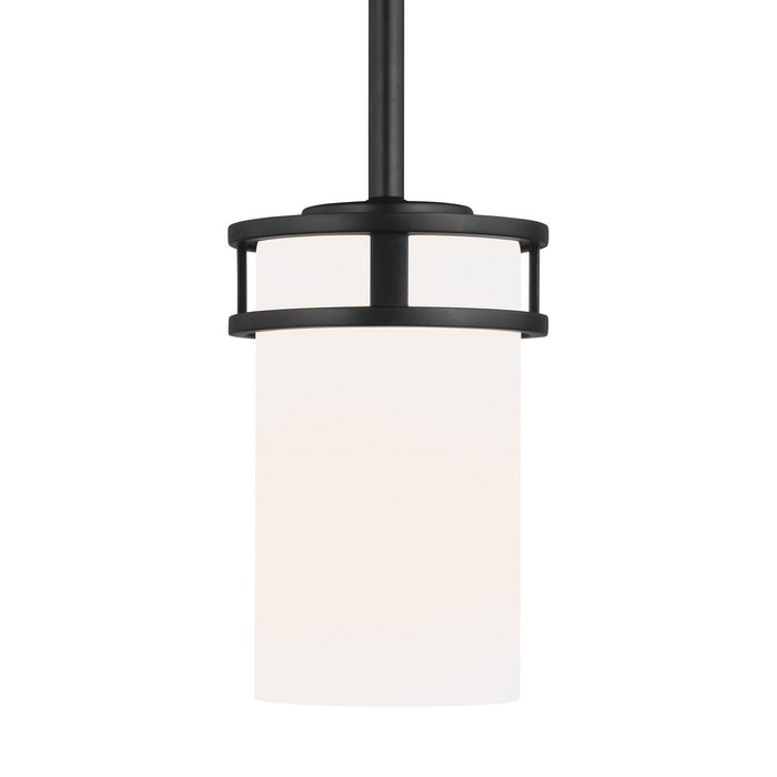 Generation Lighting - 6121601-112 - One Light Mini-Pendant - Midnight Black