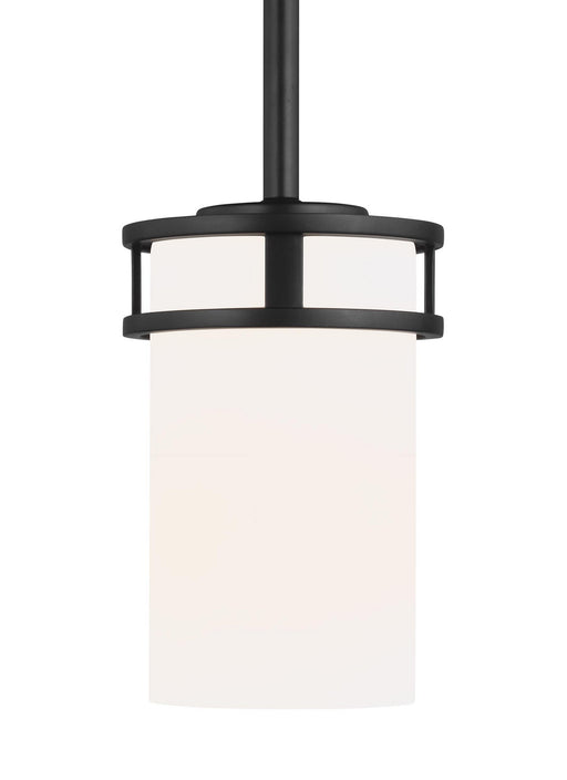 Generation Lighting - 6121601EN3-112 - One Light Mini-Pendant - Midnight Black