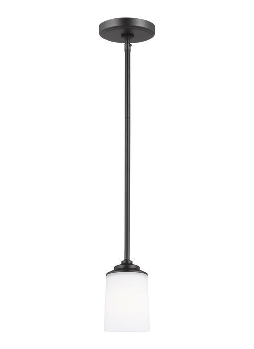 Generation Lighting - 6130701EN3-112 - One Light Mini-Pendant - Midnight Black