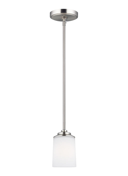 Generation Lighting - 6130701EN3-962 - One Light Mini-Pendant - Kemal - Brushed Nickel