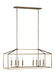 Generation Lighting - 6615008EN-848 - Eight Light Island Pendant - Satin Bronze