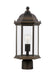 Generation Lighting - 8238601-71 - One Light Outdoor Post Lantern - Antique Bronze