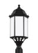 Generation Lighting - 8238751-12 - One Light Outdoor Post Lantern - Black