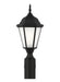 Generation Lighting - 82941-12 - One Light Outdoor Post Lantern - Black