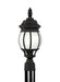 Generation Lighting - 89202EN3-12 - One Light Outdoor Post Lantern - Wynfield - Black
