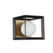 Dainolite Ltd - V166-1W-BK-AGB - One Light Vanity Fixture - Black/Aged Brass