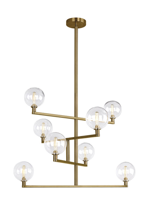 Tech Lighting - 700GMBCR - Chandelier - Gambit - Aged Brass