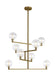Tech Lighting - 700GMBCR-LED927 - LED Chandelier - Gambit - Aged Brass