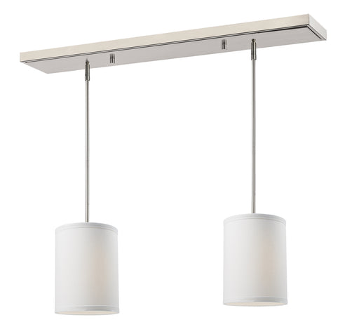 Z-Lite - 171-6-2W-SQ - Two Light Island Pendant - Albion - Brushed Nickel