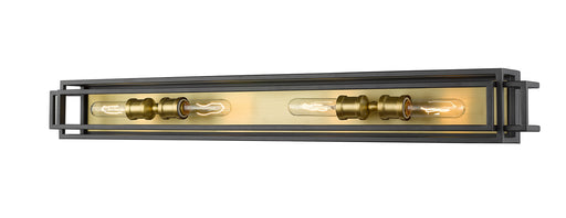Z-Lite - 454-4V-BRZ-OBR - Four Light Vanity - Titania - Bronze / Olde Brass