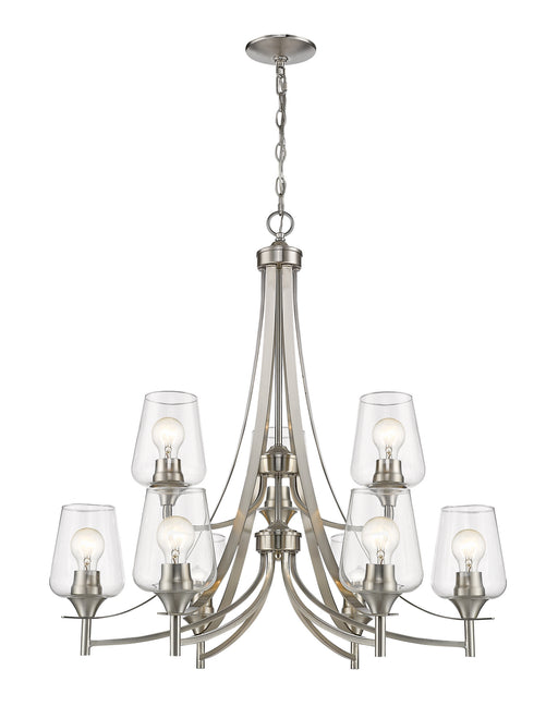 Z-Lite - 473-9BN - Nine Light Chandelier - Joliet - Brushed Nickel