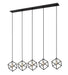 Z-Lite - 478-5L-MB-BN - Five Light Linear Chandelier - Vertical - Matte Black / Brushed Nickel