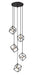 Z-Lite - 478-5MB-BN - Five Light Chandelier - Vertical - Matte Black / Brushed Nickel