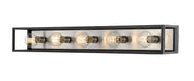 Z-Lite - 480-5V-MB-BN - Five Light Vanity - Kube - Matte Black / Brushed Nickel
