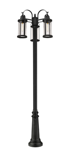 Roundhouse Three Light Outdoor Post Mount