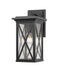 Z-Lite - 583M-BK - One Light Outdoor Wall Mount - Brookside - Black