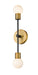 Z-Lite - 621-2S-MB-FB - Two Light Wall Sconce - Neutra - Matte Black / Foundry Brass