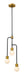 Z-Lite - 621-3MB-FB - Three Light Chandelier - Neutra - Matte Black / Foundry Brass