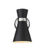 Z-Lite - 728-1S-MB-BN - One Light Wall Sconce - Soriano - Matte Black / Brushed Nickel