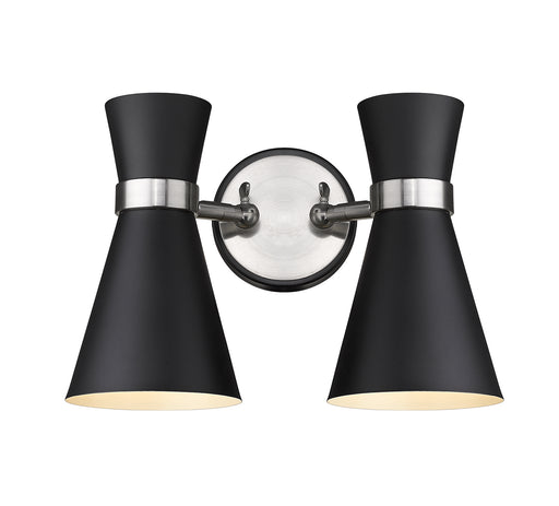 Z-Lite - 728-2S-MB-BN - Two Light Wall Sconce - Soriano - Matte Black / Brushed Nickel