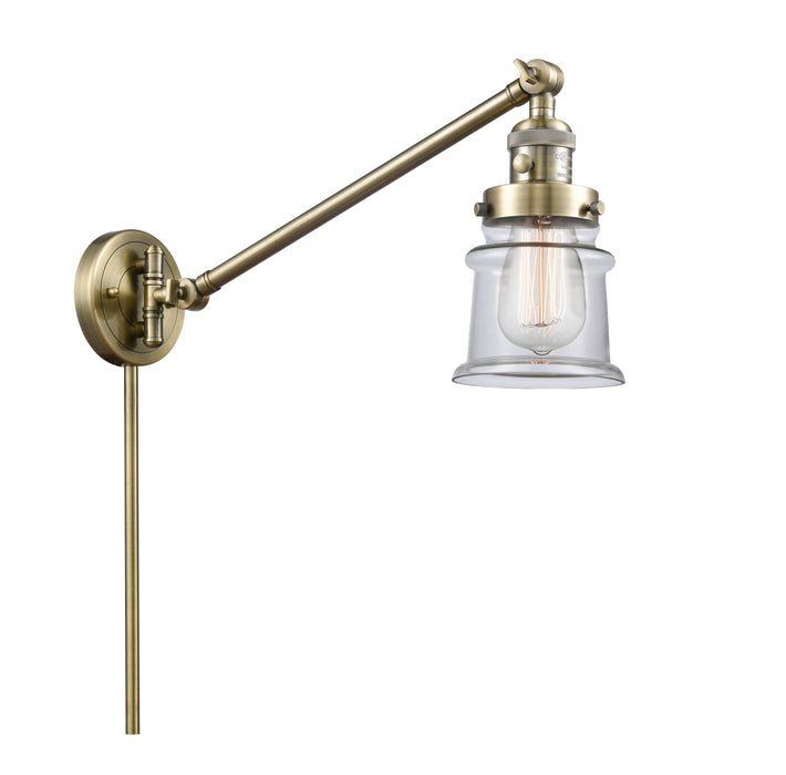 Innovations - 237-AB-G182S - One Light Swing Arm Lamp - Franklin Restoration - Antique Brass