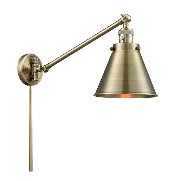 Innovations - 237-AB-M13-AB - One Light Swing Arm Lamp - Franklin Restoration - Antique Brass