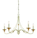 Minka-Lavery - 1045-701 - Five Light Chandelier - Westchester County - Farm House White With Gilded G