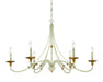 Minka-Lavery - 1046-701 - Six Light Chandelier - Westchester County - Farm House White With Gilded G