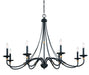 Minka-Lavery - 1048-677 - Eight Light Chandelier - Westchester County - Sand Coal With Skyline Gold Le