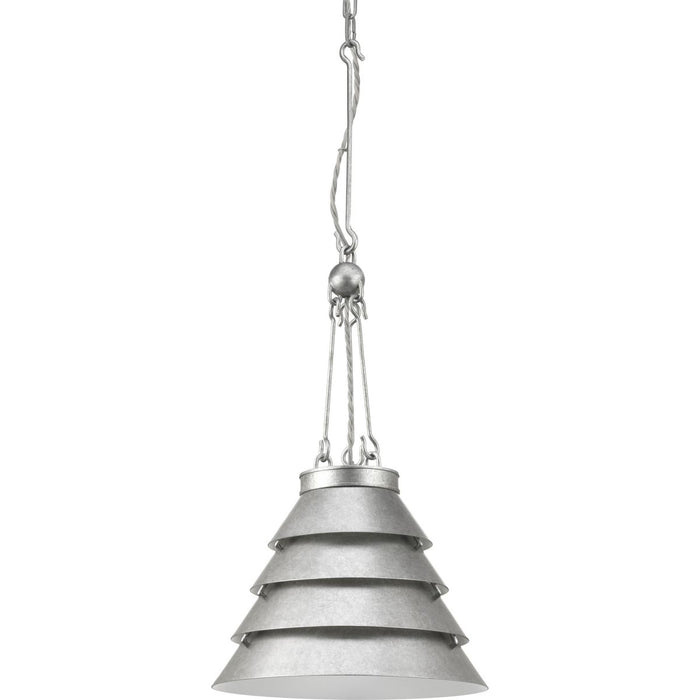 Progress Lighting - P500199-141 - One Light Pendant - Point Dume - Galvanized Finish