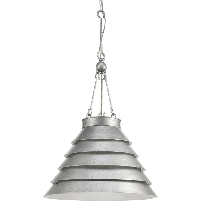 Progress Lighting - P500200-141 - Three Light Pendant - Point Dume - Galvanized Finish