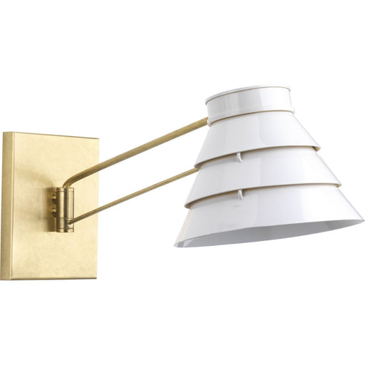 Progress Lighting - P710070-160 - One Light Swing Arm Wall Sconce - Point Dume - Brushed Brass