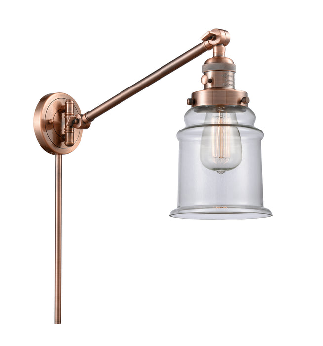 Innovations - 237-AC-G182 - One Light Swing Arm Lamp - Franklin Restoration - Antique Copper